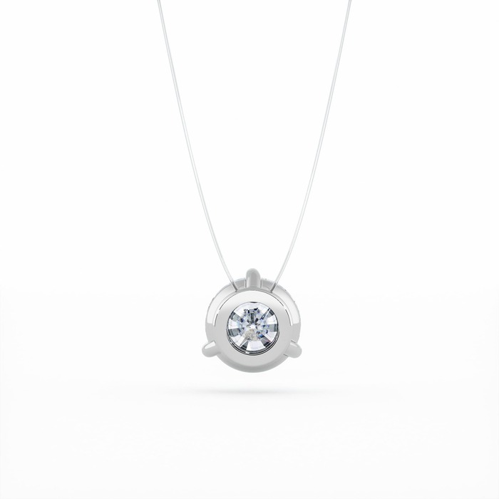 buy Pendant & Necklace Classics Diamond White Gold Fishing wire