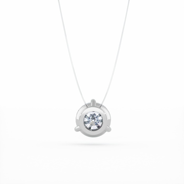 acheter Pendentif Classique  Diamant Or Blanc Fil de peche