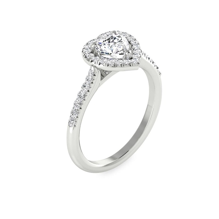 Ring Classics Diamond White Gold HEART