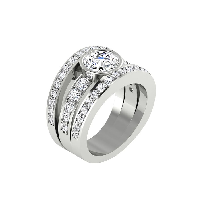 Ring Classics Diamond White Gold DIAMANIA