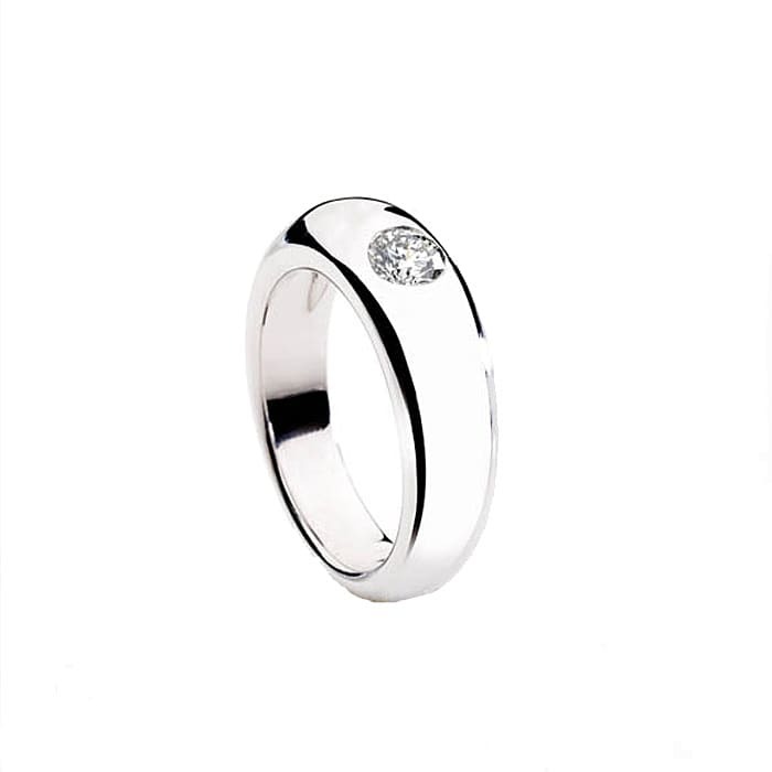 Bague  Classique  Diamant Or Jaune JONC