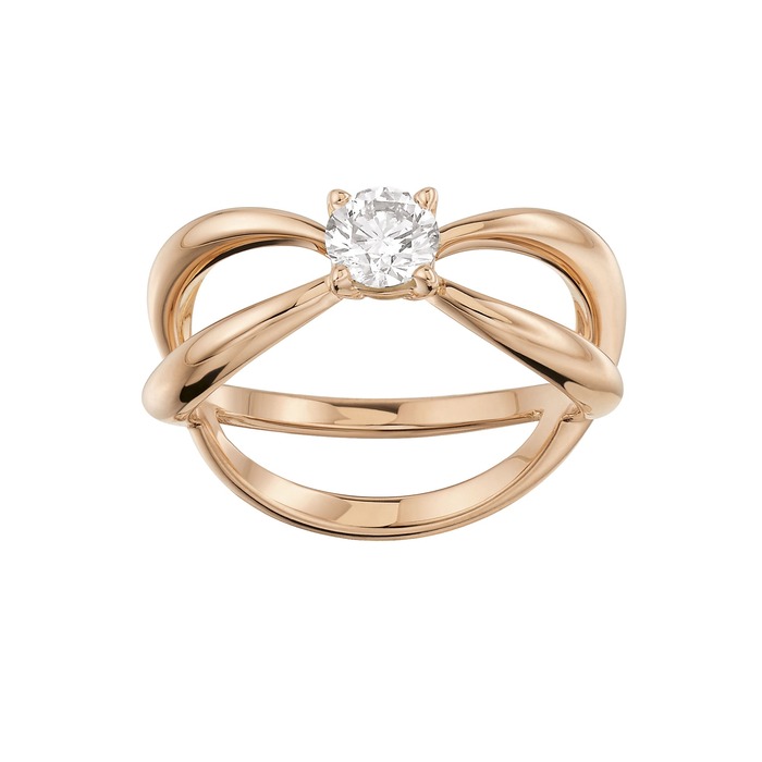 Ring Designer jewellery Diamond Yellow Gold LA VIE EN ROSE