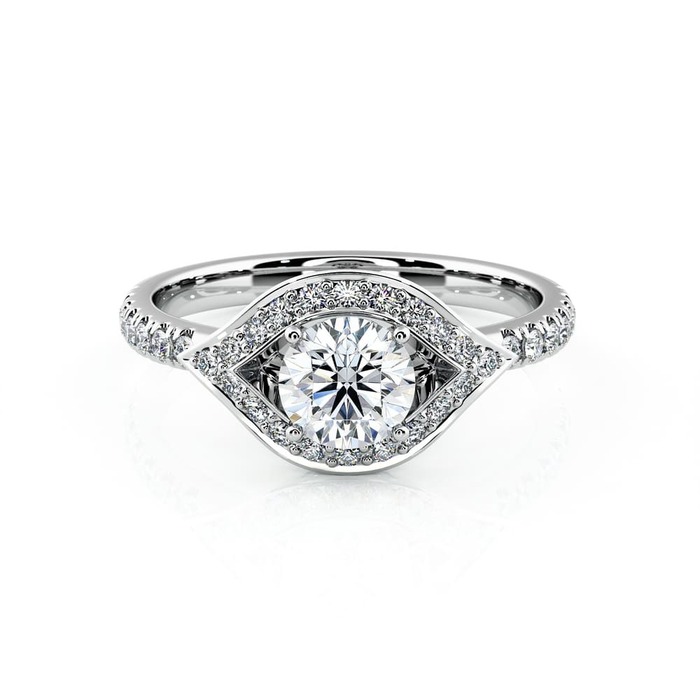 achat Bague  Classique  Diamant Or Blanc FLECHE D`AMOUR