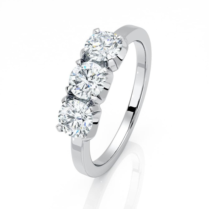 Ring Trilogy Diamond White Gold TRILOGY 3