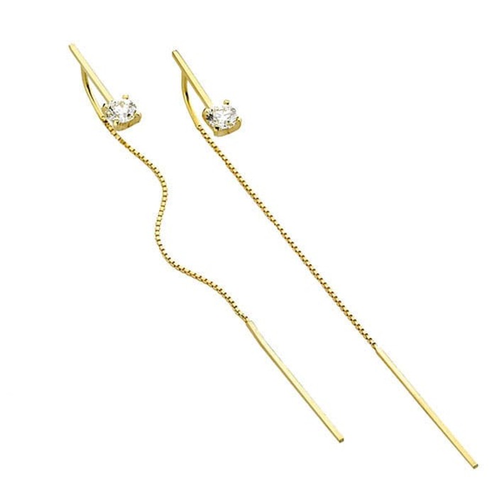 Earrings Designer Diamond Gold VENICE