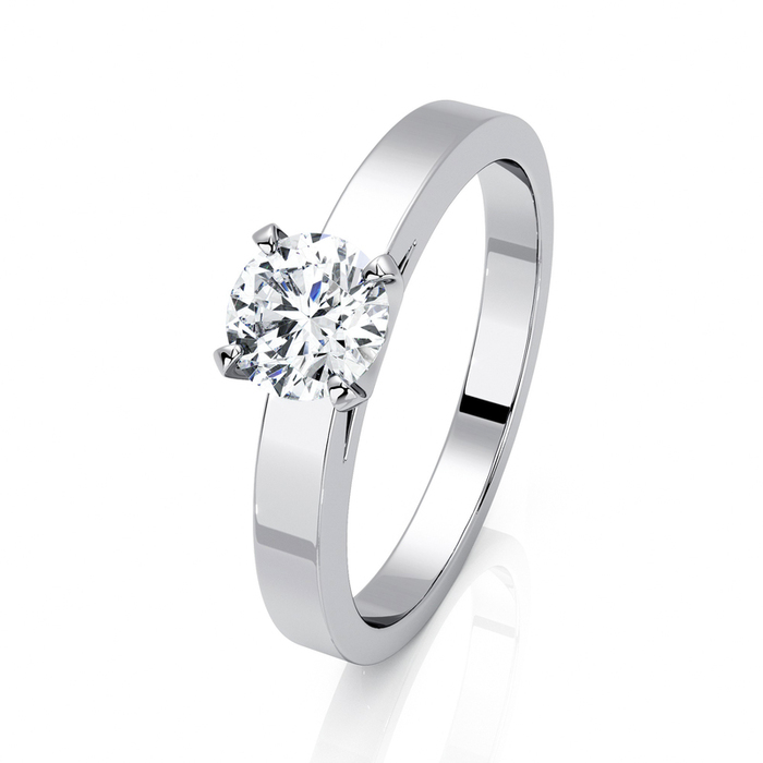 Solitaire  Classique  Diamant Or Blanc BERCEAU