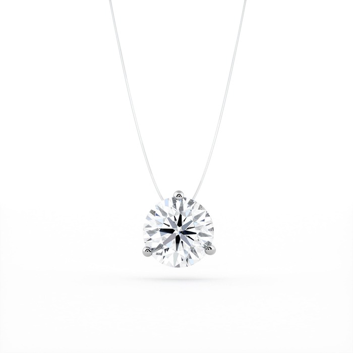 Pendant & Necklace Classics Diamond White Gold Fishing wire