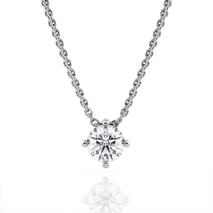 Pendant & Necklace Classics Diamond Gold 4 Claws cross pendant