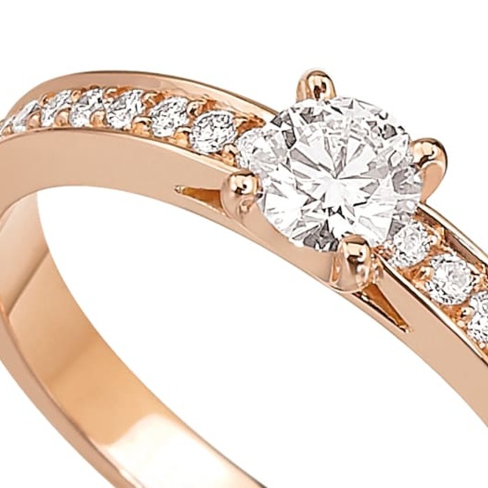 sell Ring Classics Diamond Gold Pink Gold 