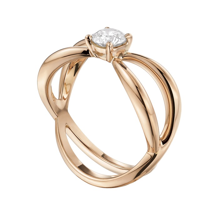 sell Ring Designer jewellery Diamond Pink Gold LA VIE EN ROSE