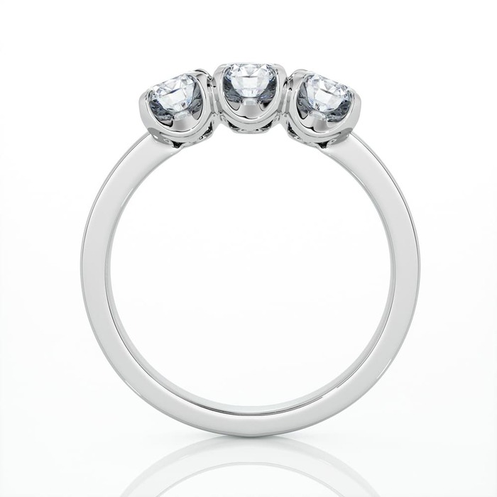 vente Bague  Trilogie Diamant Or Blanc TRILOGIE 3