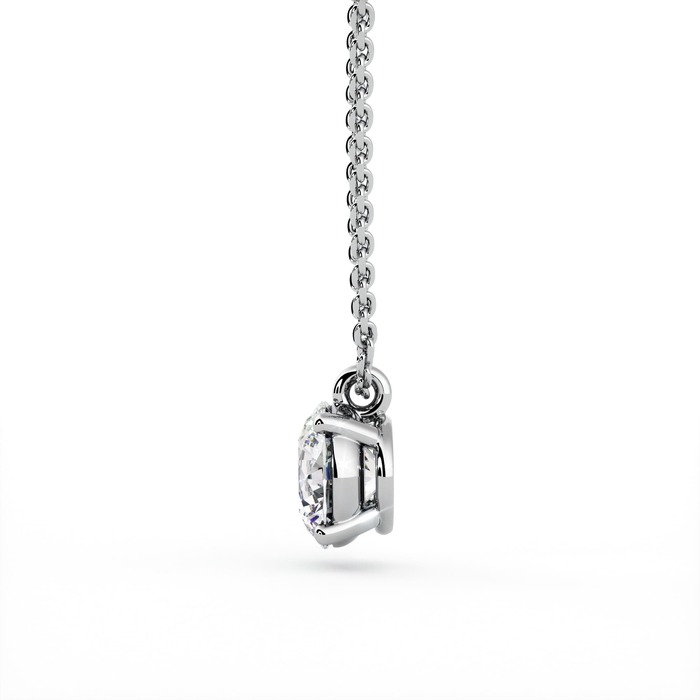 vente Pendentif Classique  Diamant Or Blanc Pendentif 4 Griffes