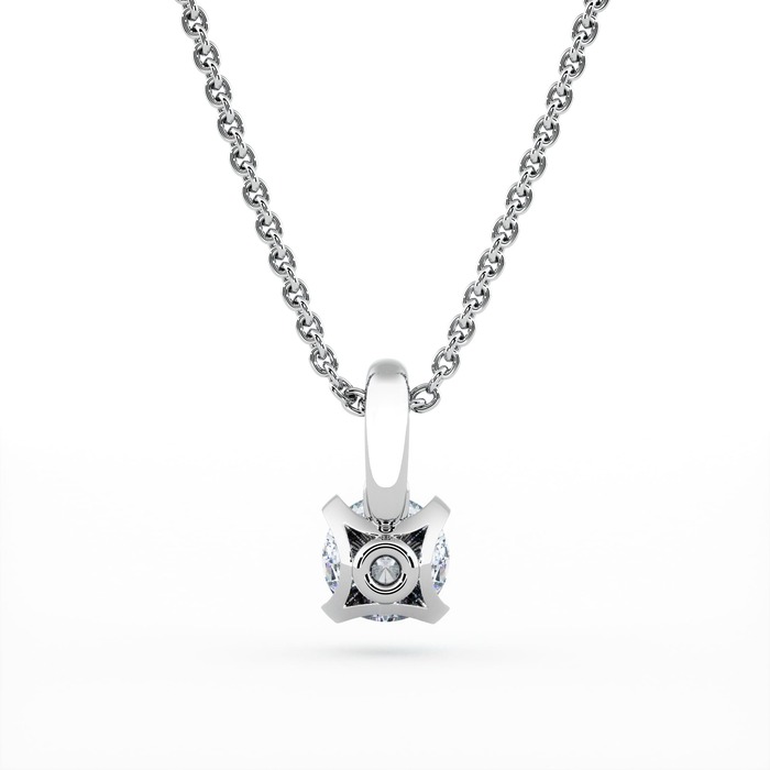 vente Pendentif Classique  Diamant Or Blanc SOLITAIRE N°1 à  bélière pivotante