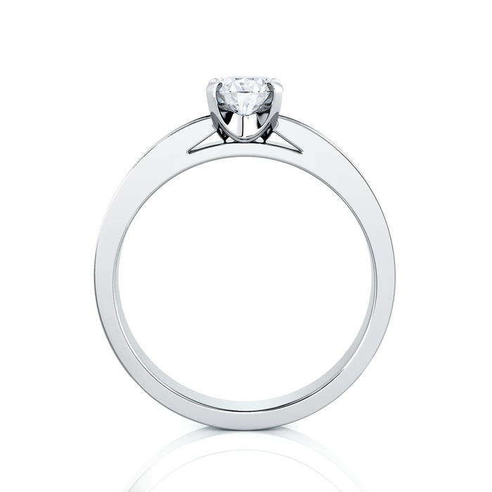 sell Engagement ring Paved  Diamond White Gold CRADLE (paved)