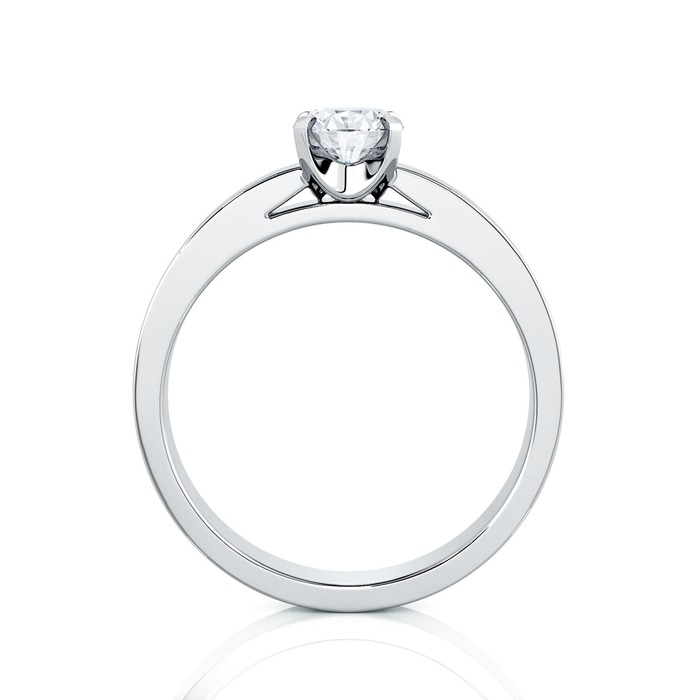 vente Solitaire  Classique  Diamant Or Blanc BERCEAU