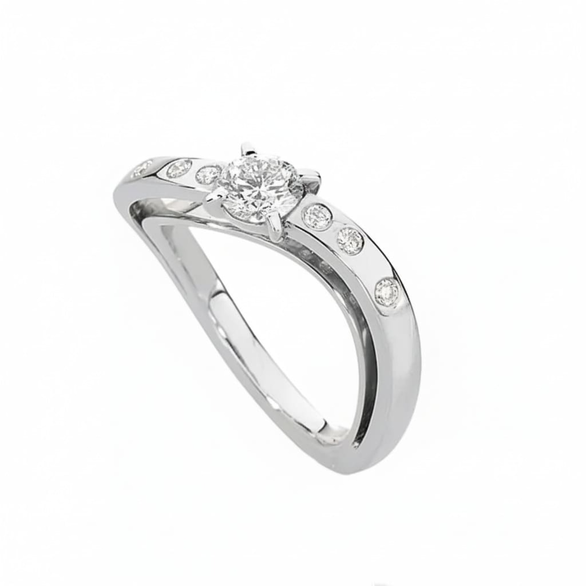 Bague  Créateurs Diamant Or Blanc CLIN D'OEIL LIGHT N°3