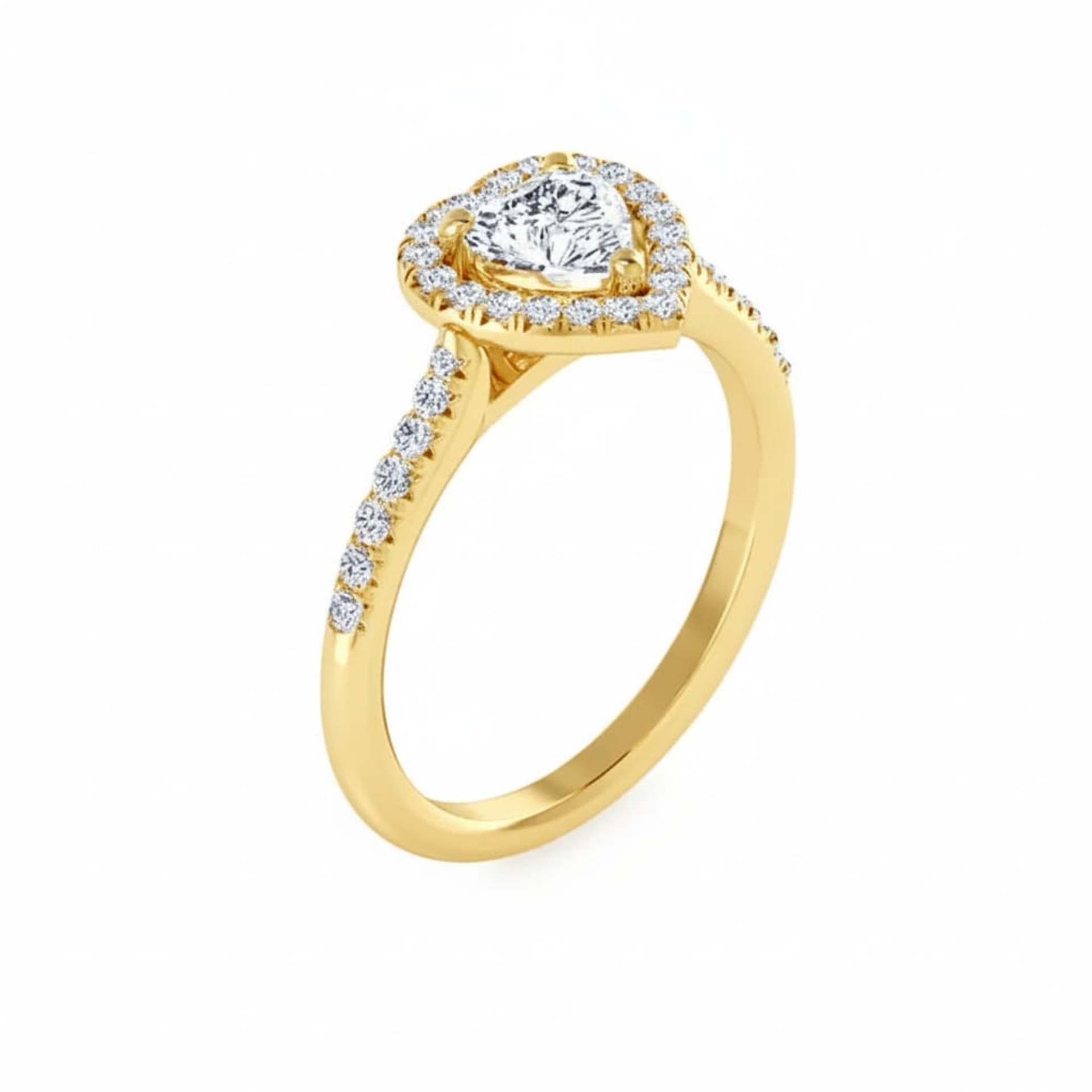 Bague  Classique  Diamant Or Jaune COEUR