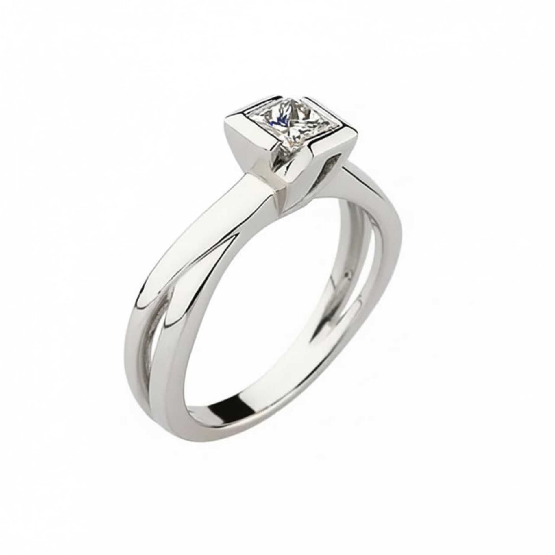 Ring Classics Diamond White Gold Princess NOVA