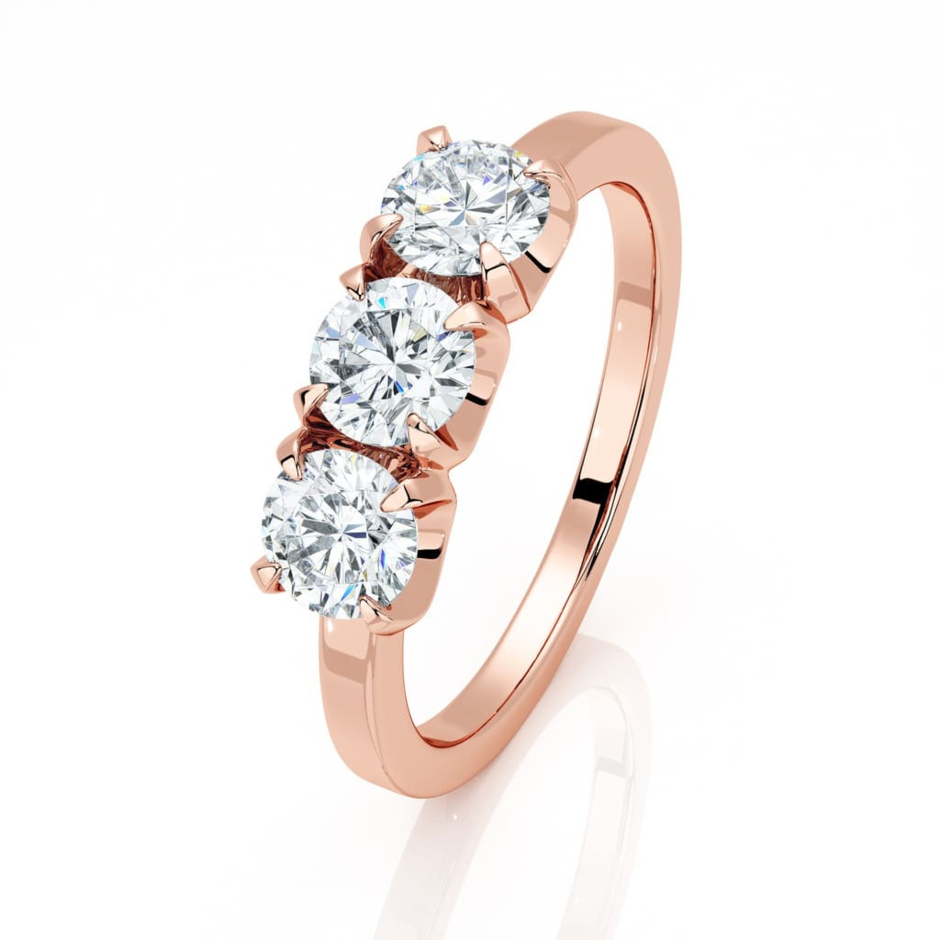 Ring Trilogy Diamond Pink Gold TRILOGY 3