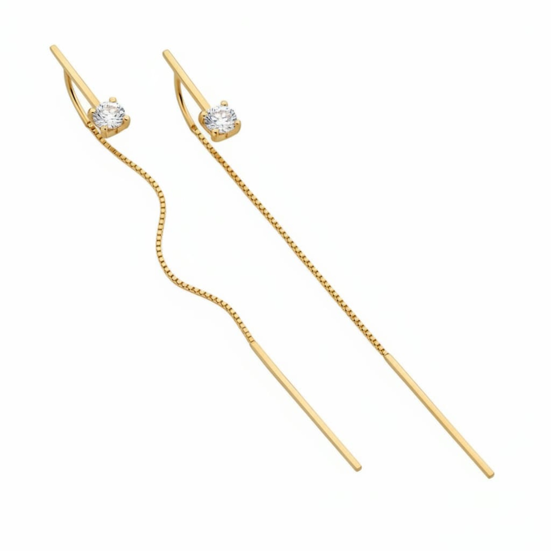 Earrings Designer Diamond Yellow Gold VENICE