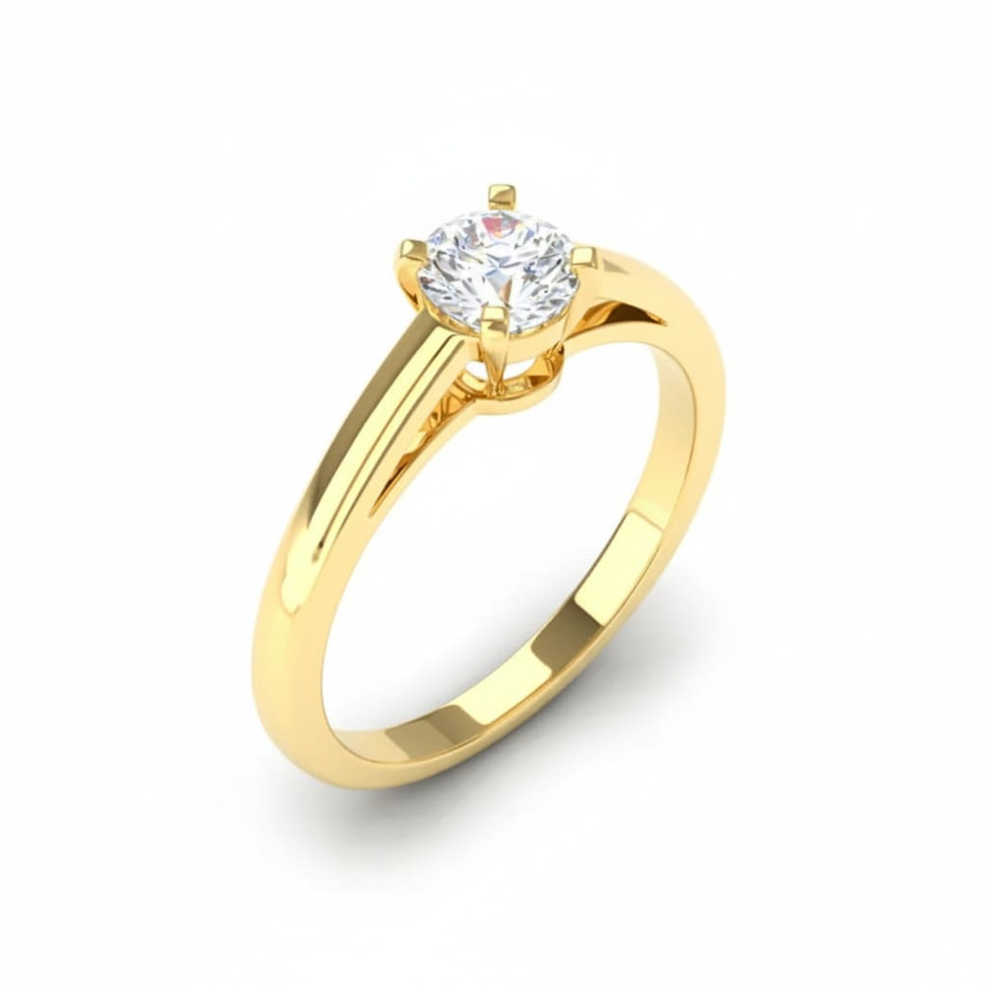 Engagement ring Classics Diamond Yellow Gold Some-day (one-Night) 4-Claws
