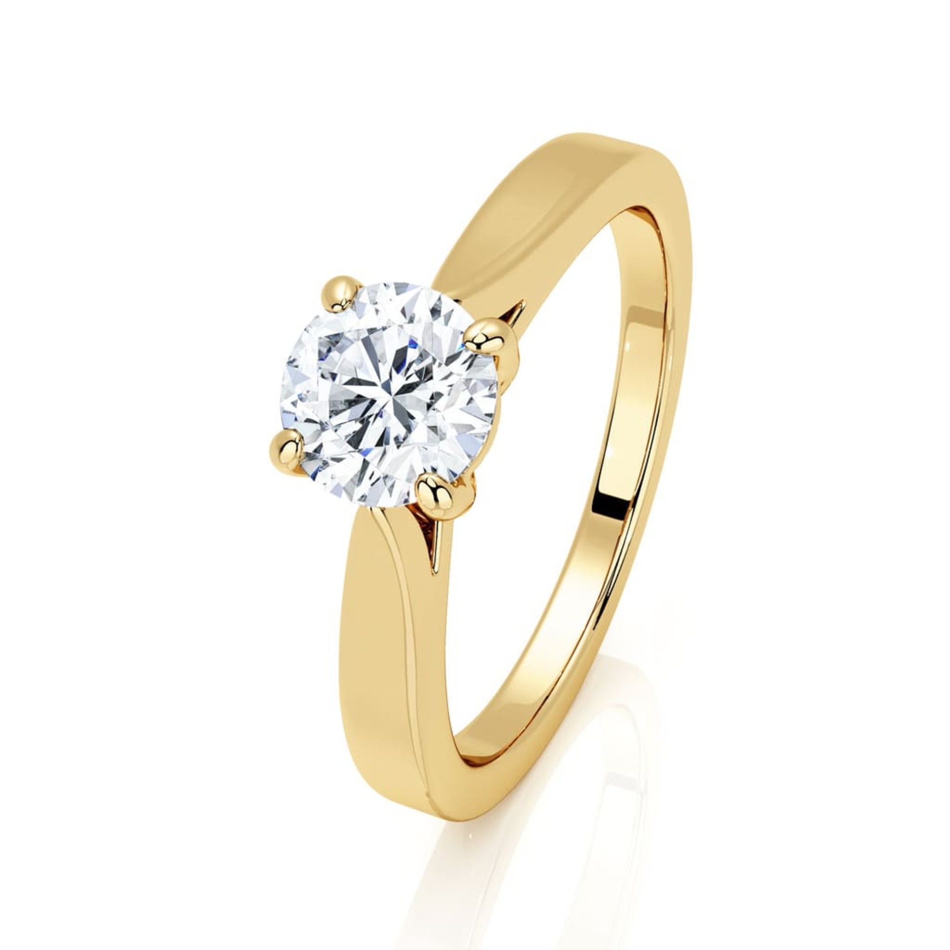 Solitaire  Classique  Diamant Or Jaune DIAM