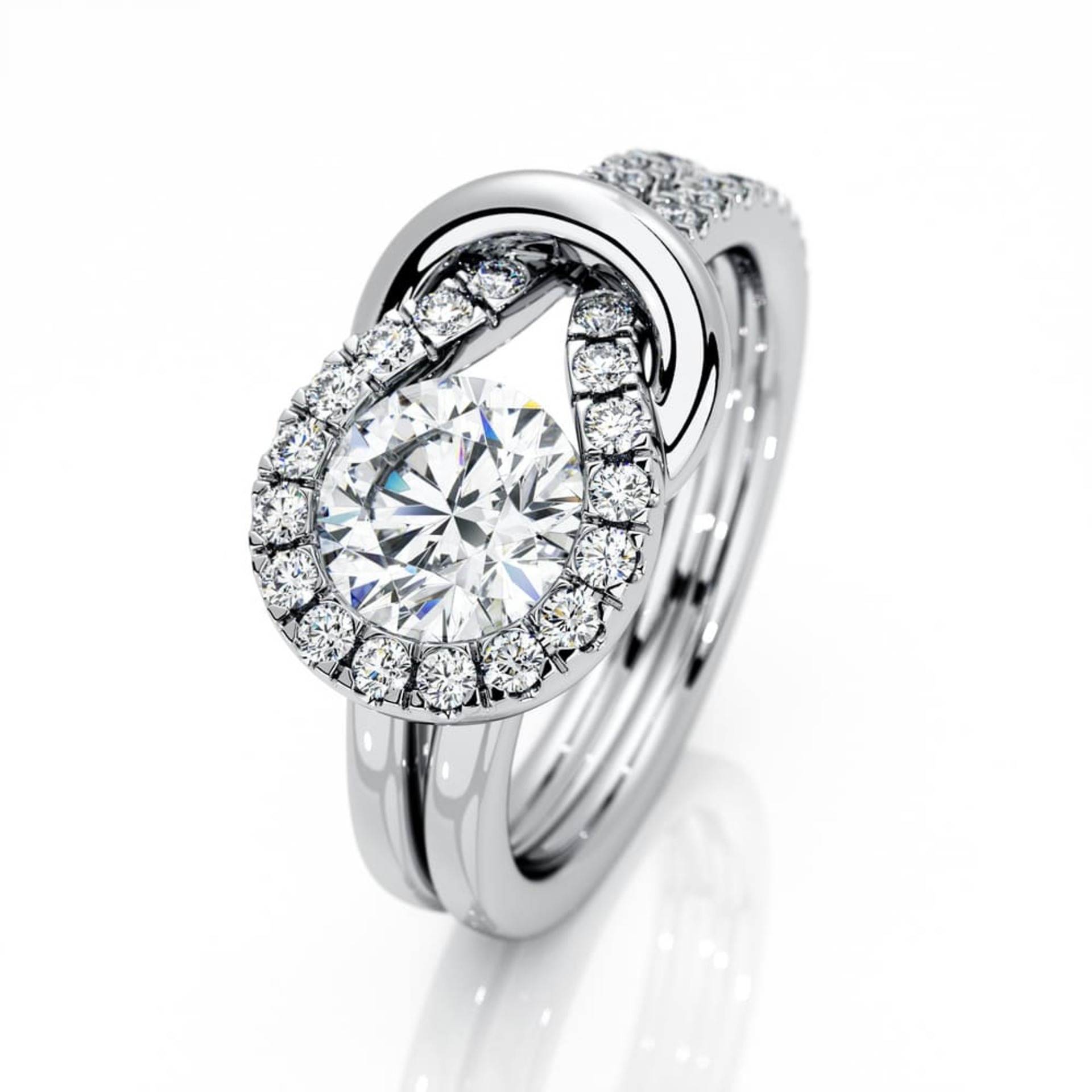 Ring Classics Diamond White Gold TOGETHER