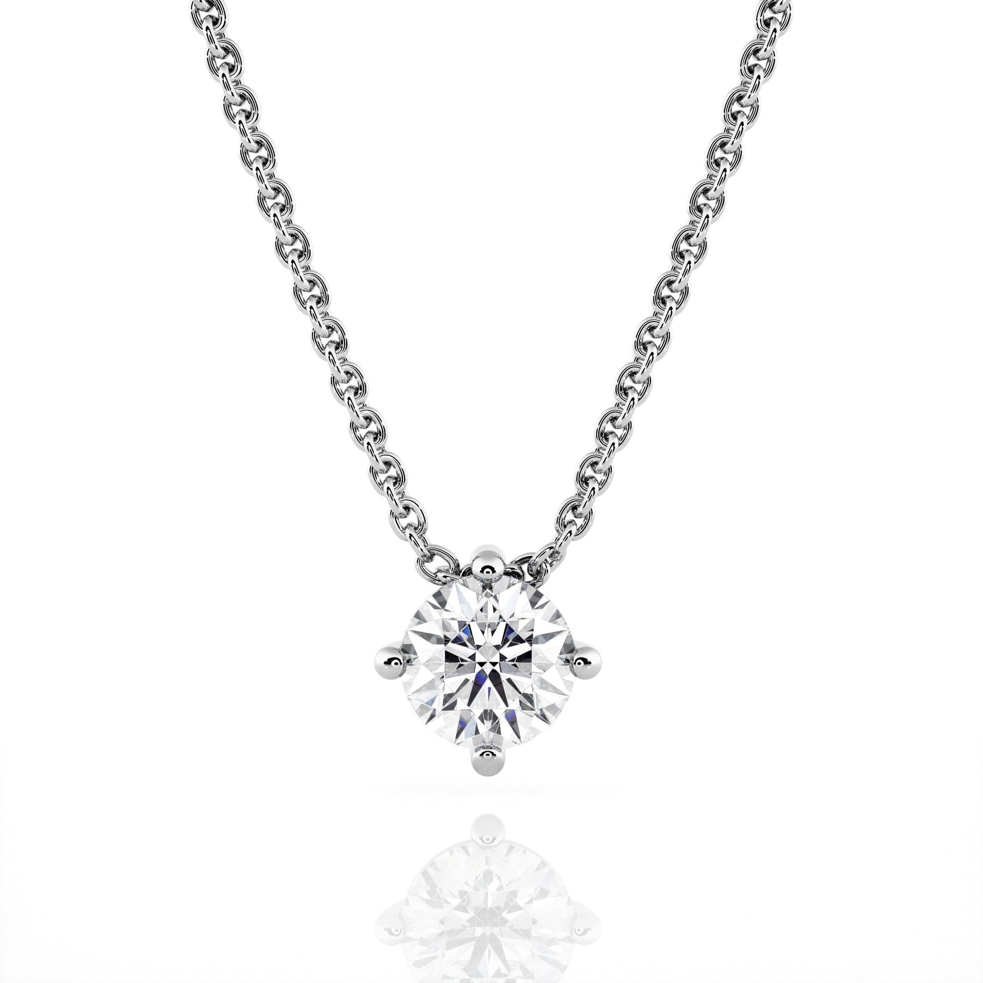 Pendant & Necklace Classics Diamond White Gold 4 Claws cross pendant