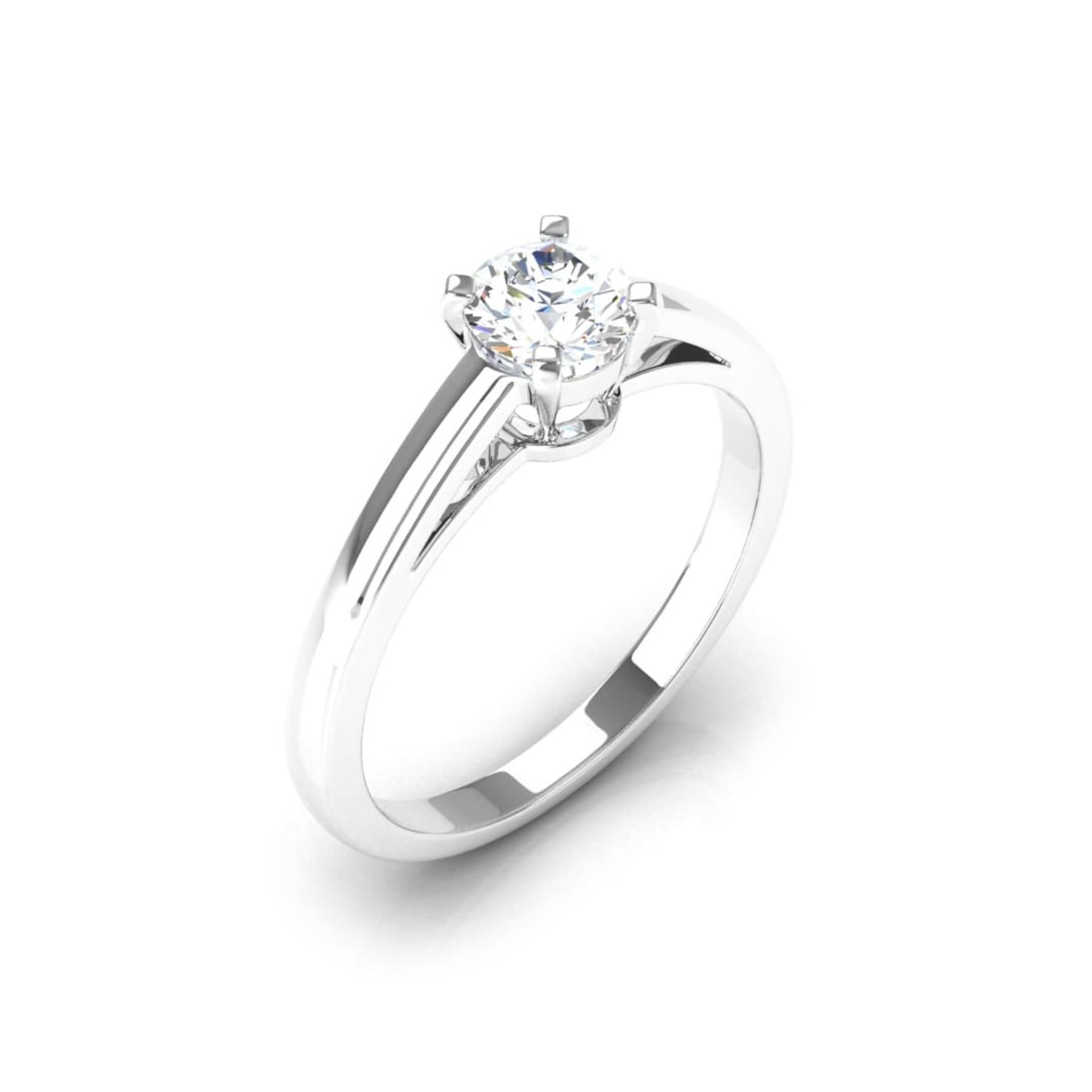 Engagement ring Classics Diamond White Gold Some-day (one-Night) 4-Claws