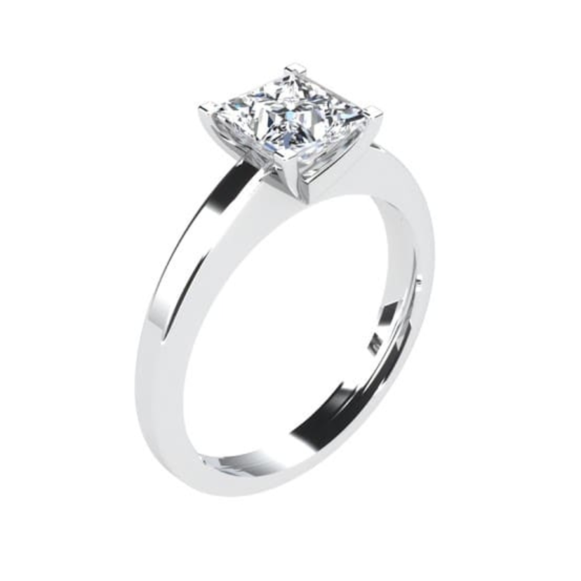 Engagement ring Classics Diamond White Gold Royal Princess