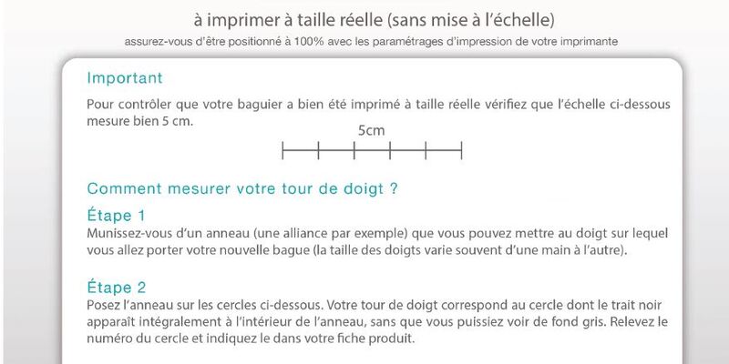 Comment déterminer la mesure d’un tour de doigt ? 